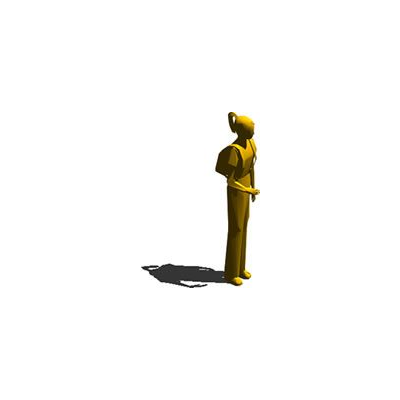 Mujer parada 3d
