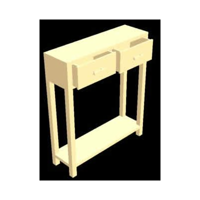 Recibidor Minimalista de Cedro