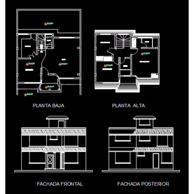 Casa unifamiliar 2 niveles