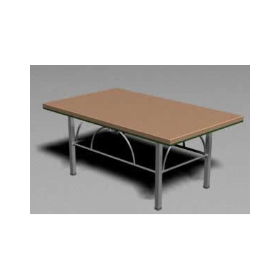 Modern Metal and Wood Table