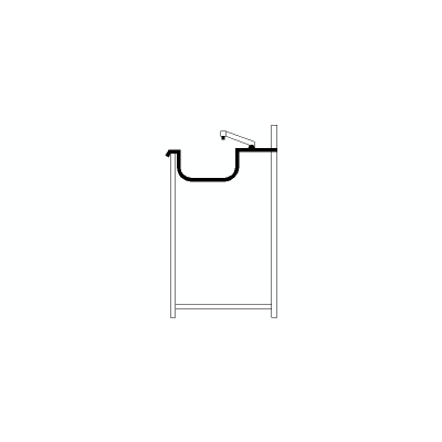 Mueble De Lavabo En Seccion Lateral