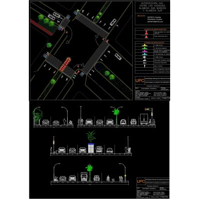 Intersección Vial Urbana con Semaforización
