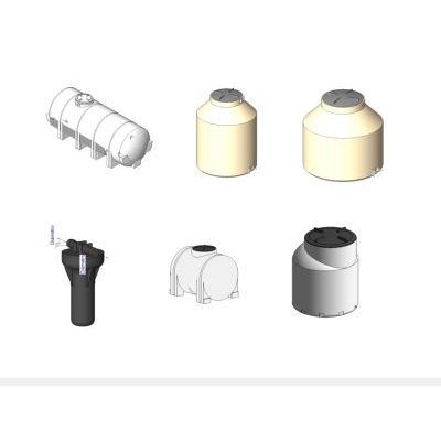 Objetos bim familias revit de fontaneria max