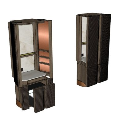 Armario Modular Alto de Madera
