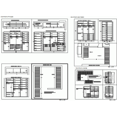 Mueble dormitorio vestidor