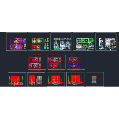 Office building with 7 floors and 2 basements