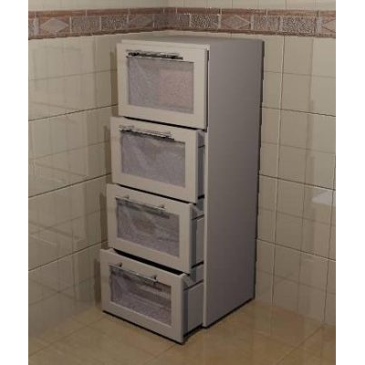 Comoda para bano 3d - con 4 cajones de 45x92x35 cm.