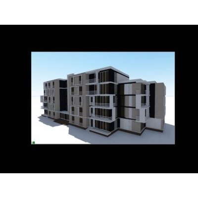 Una vivienda multifamiliar de 5 niveles