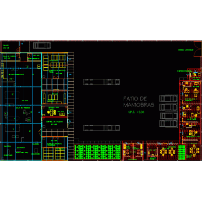 Planta industrial 3d