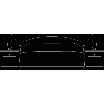 Vista frontal - cama