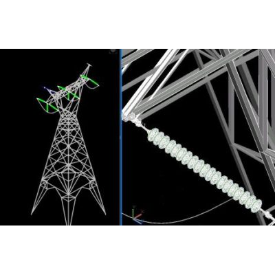 Torre de transmision 3d