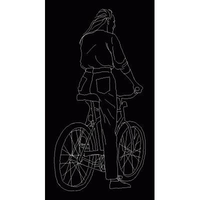 Mujer ciclista
