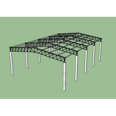 Gabled metal truss