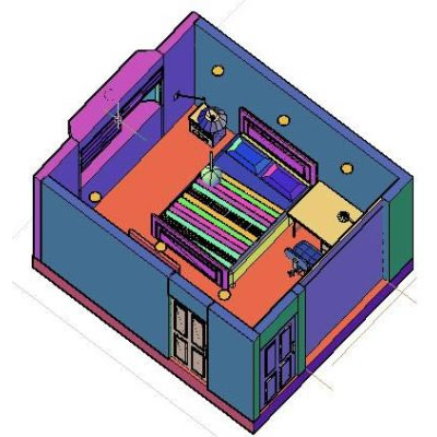 Remodelacion de dormitorio  3d