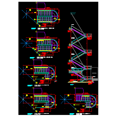 Escalera metalica - u