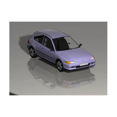 Modern Compact Car 3D