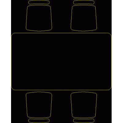 Compact Rectangular Table