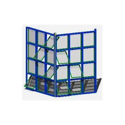 Innovador Muro Cortina en 3D