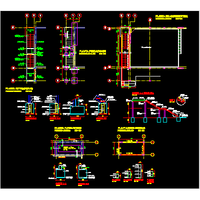 Escalera de estructura metalica