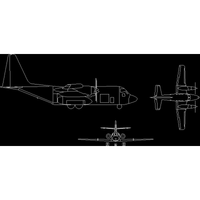 Vistas aeronave en 2d