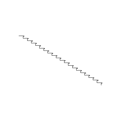 Rutina lisp para dibujar escalera