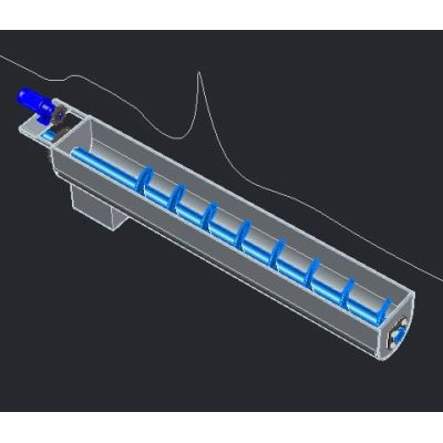 Transportedor helicoidal 3d
