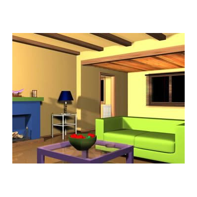 Sala de estar 3d