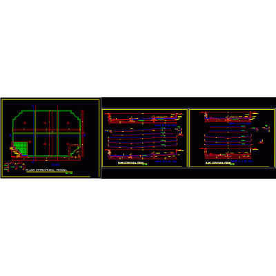 Plano estructural de piscina