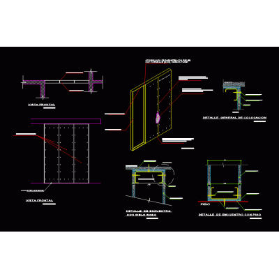 Detalle de tabiqueria drywall