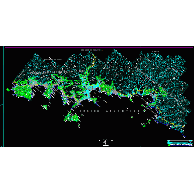 Mapa de ubatuba - brazil