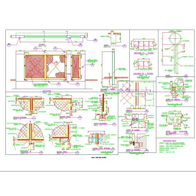 Detalles cerco perimetrico para construccion - autocad