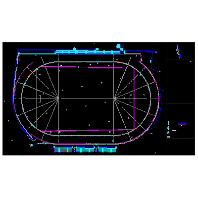 6 lane running track
