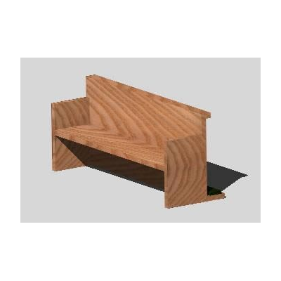 Banca templo 3d