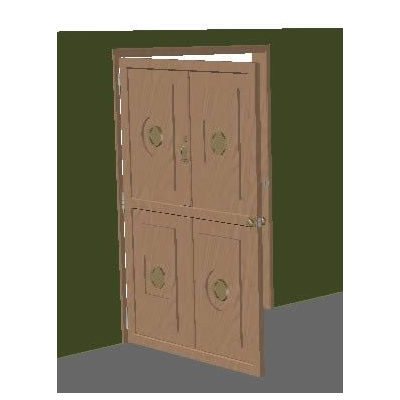 Puerta de roble