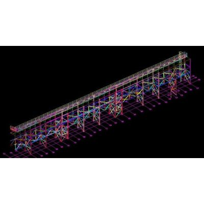 Parral 3d para paso de tuberias