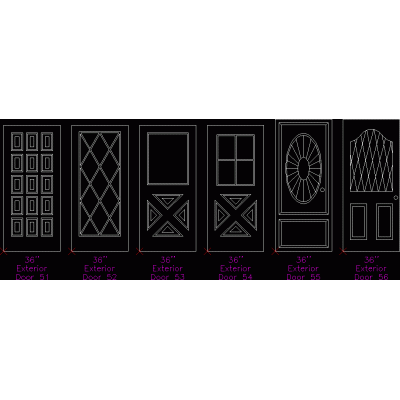 Exterior doors