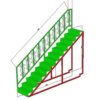 Escalera con Diseno Elegante