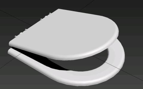 modèle 3D de siège de toilette max
