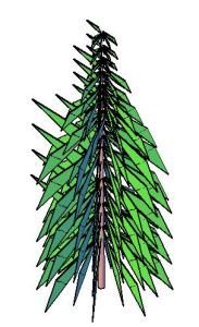 3d pine tree