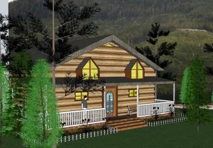 Country house 3d skp