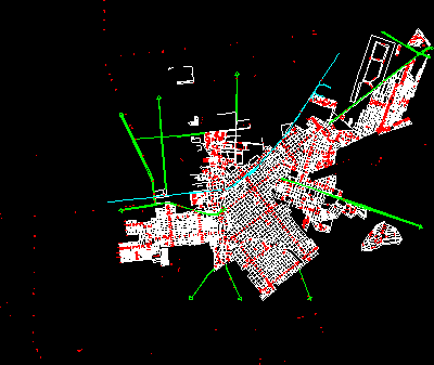 Plan der Stadt Cuauhtemoc; chih..
