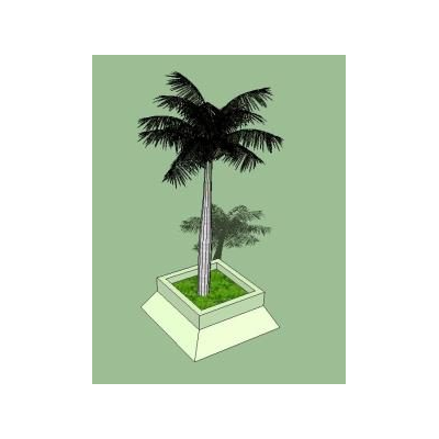 palm tree on base