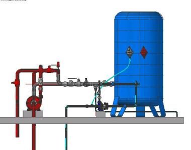 Hydropneumatic and 3d fire system