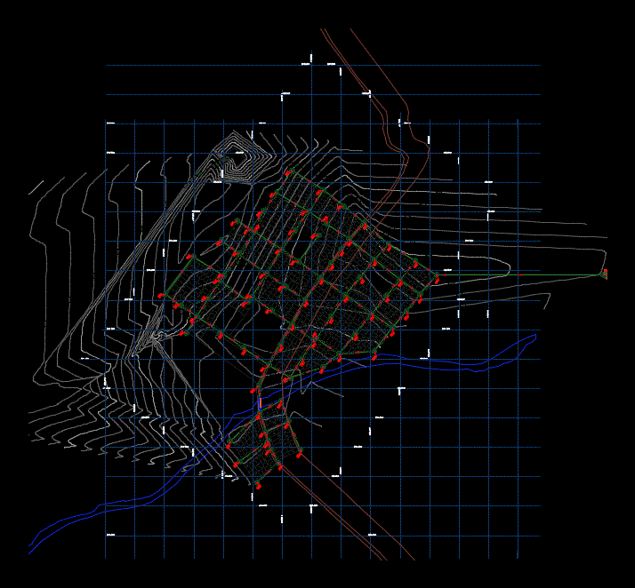 Diagramma di flusso di una rete fognaria