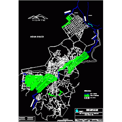 Mapa de zona inundable - veracruz