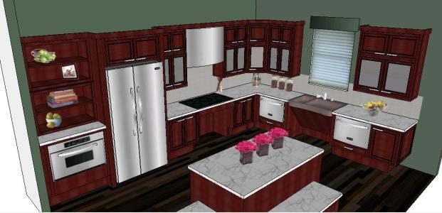 3D-Küchenmöbel