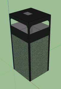 garbage can - 3d