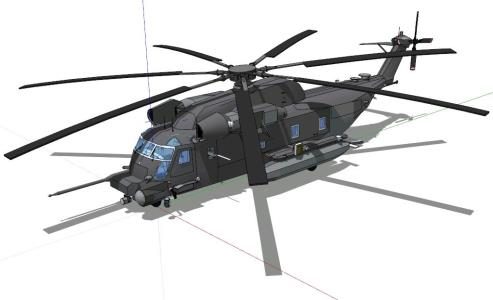 Helicóptero pavimenta baixo 3d