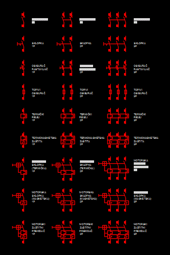 Simboli elettrici multilinea