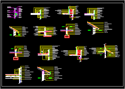 Details of connections of slabs with walls